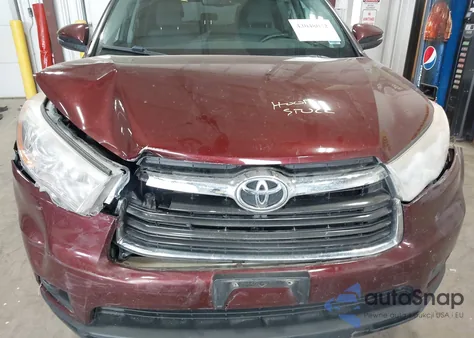 2014 Toyota Highlander Le V6 from USA, damaged, VIN 5TDZKRFH8ES004501